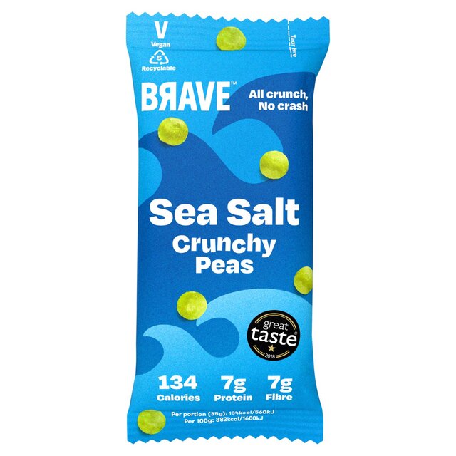 BRAVE SEA SALT ROASTED PEAS (35g) x 12