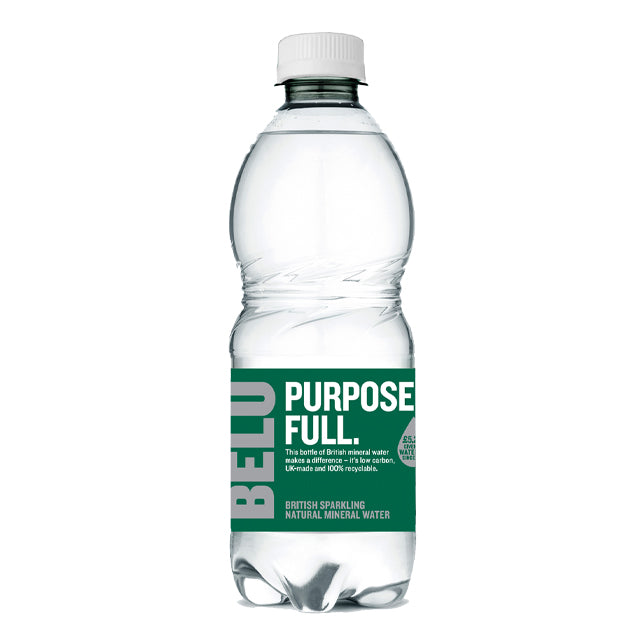 BELU MINERAL WATER SPARKLING - PLASTIC BOTTLES (500ml) x 24