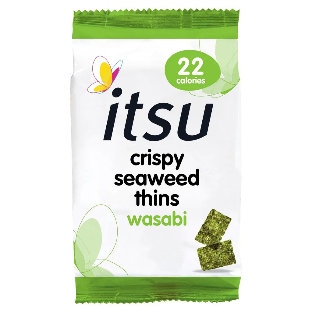 ITSU WASABI CRISPY SEAWEED THINS (3 Pack)