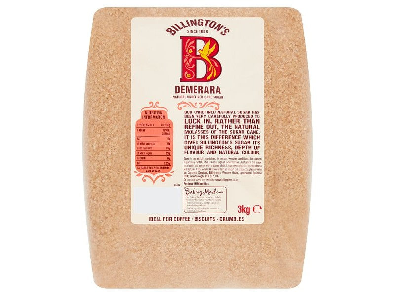 BILLINGTON'S DEMERARA SUGAR (3kg)