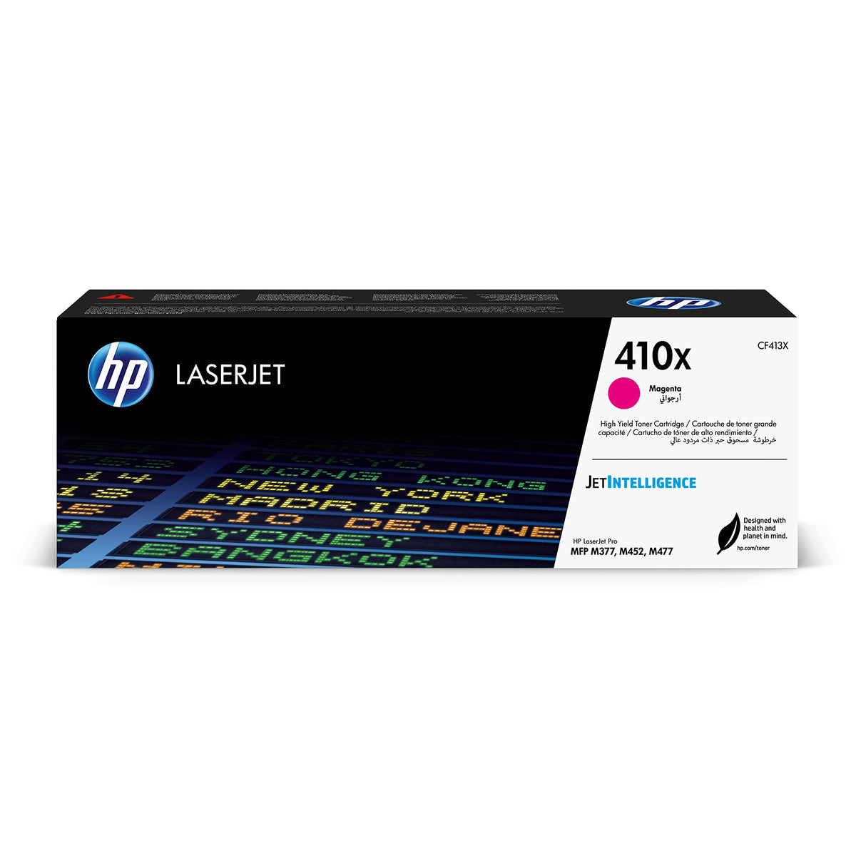 HP 410X HIGH YIELD CYAN MAGENTA YELLOW LASERJET TONER CARTRIDGES (Pack of 3)