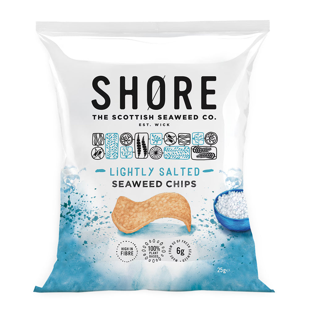 SHORE SEA SALT SEAWEED CHIPS (25g) x 24
