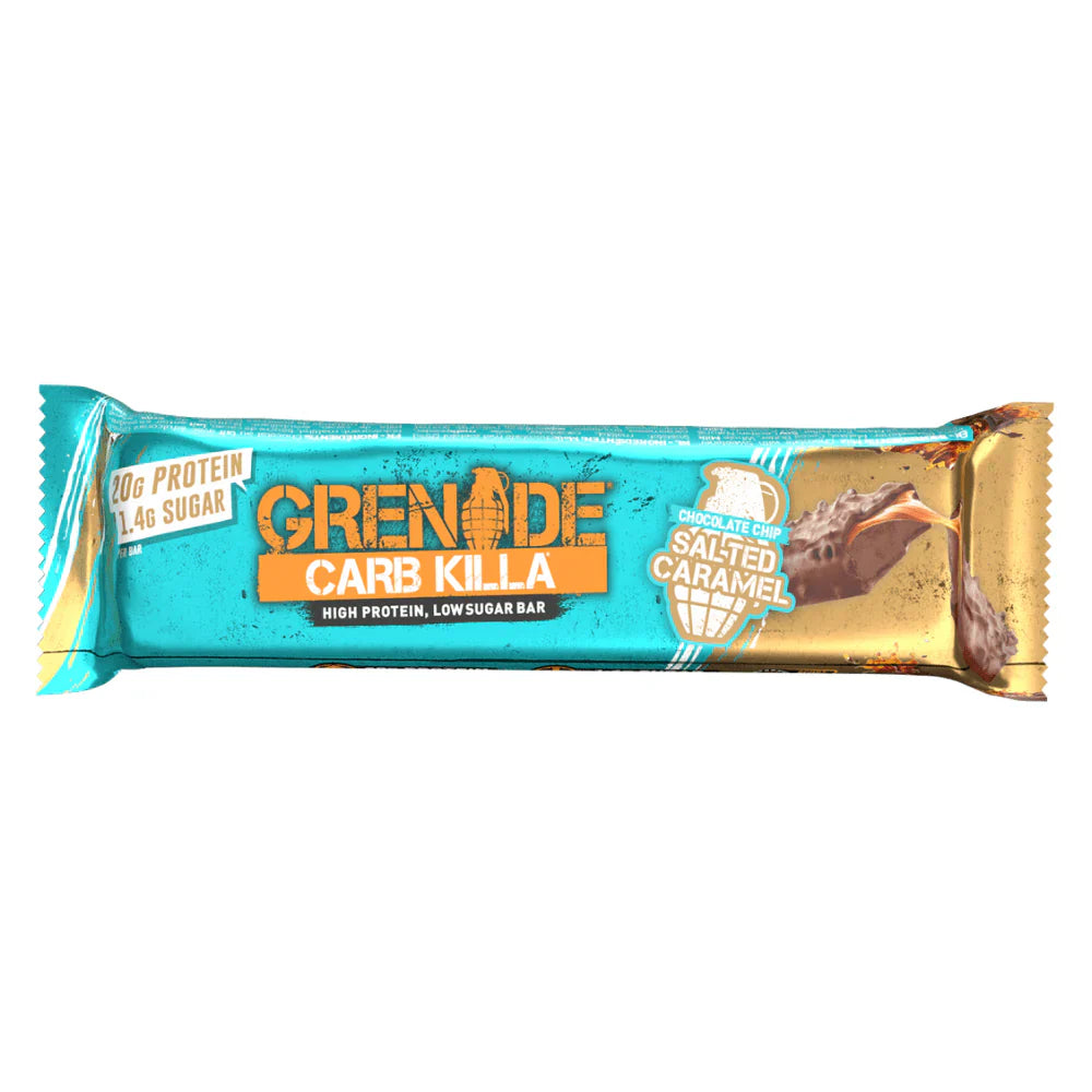 GRENADE CARB KILLA SALTED CARAMEL BARS (60g) x 12