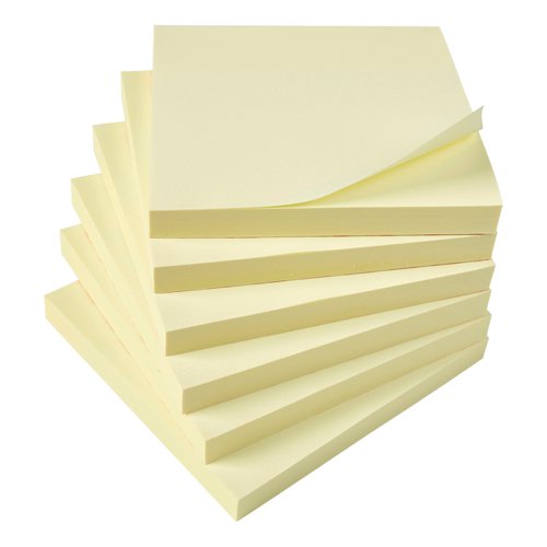 STICKY NOTES REMOVABLE YELLOW 76X127MM (PACK OF 12) 935466