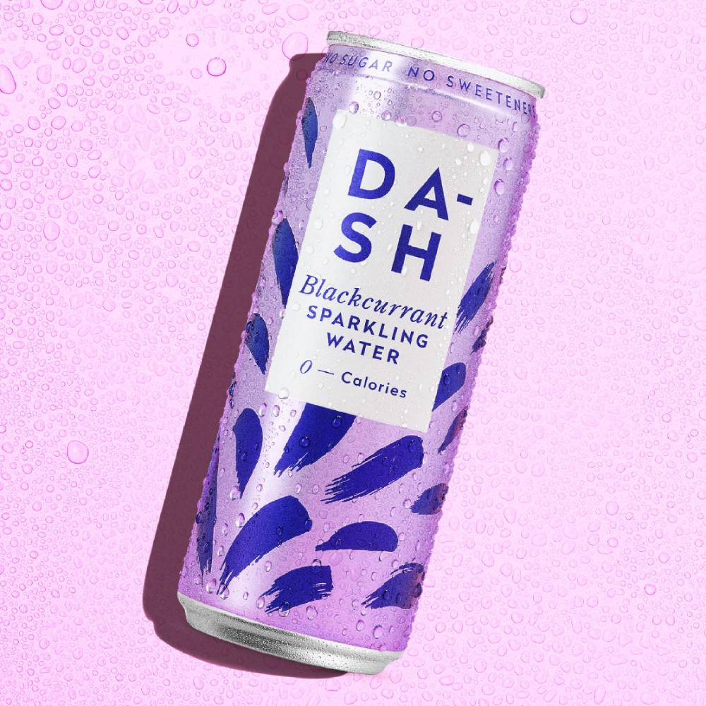 DASH SPARKLING BLACKCURRANT CANS (330ml) x 12