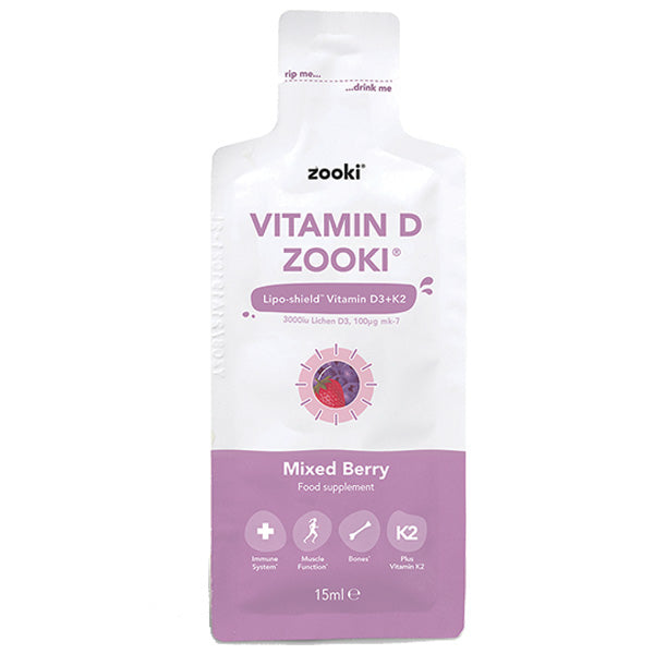 ZOOKI VITMAIN D SACHET - MIXED BERRY (10ml) x 20