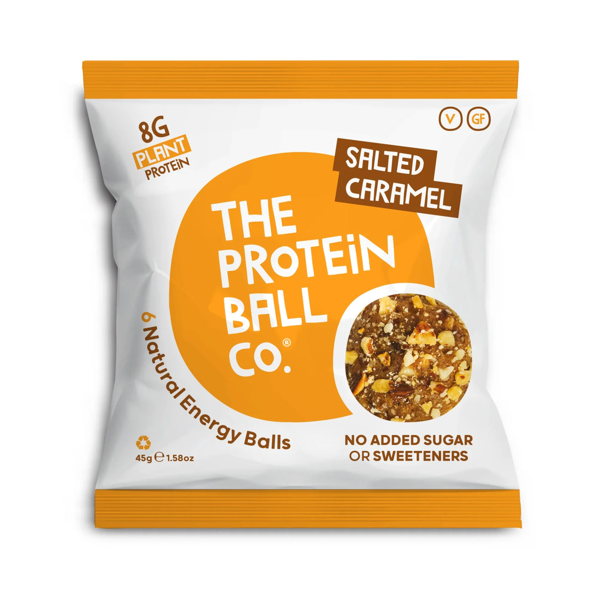 THE PROTEIN BALL CO. SALTED CARAMEL PROTEIN BALLS (45g) x 10