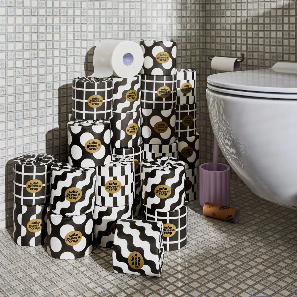WHO GIVES A CRAP PREMIUM BAMBOO DOUBLE LENGTH WRAPPED TOILET ROLL (48 rolls)
