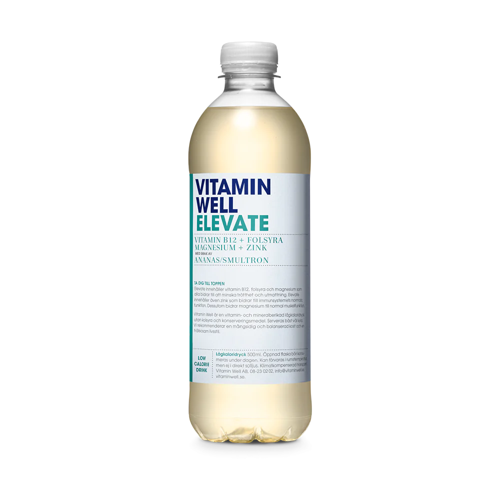 VITAMIN WELL ELEVATE PINEAPPLE & STRAWBERRY DRINK (500ml) x 12