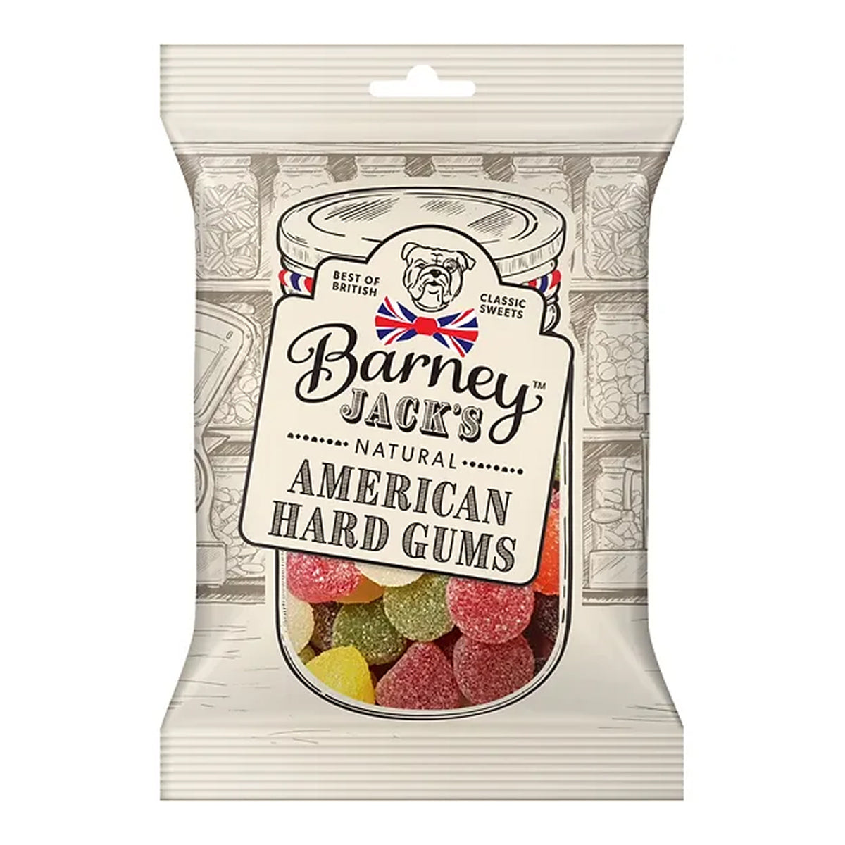 BARNEY JACKS AMERICAN HARD GUMS (150g) x 12