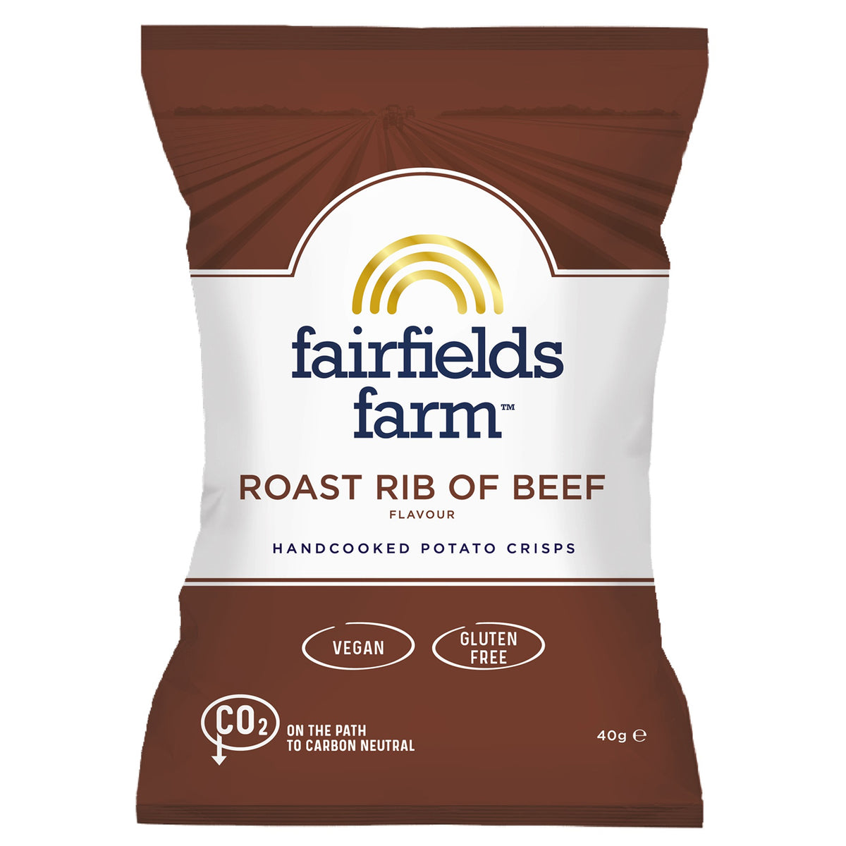 FAIRFIELDS FARM CRISPS ROAST RIB OF BEEF (40g) x 36