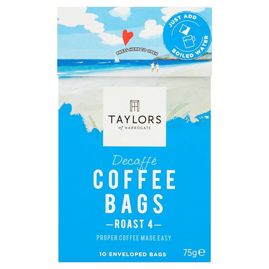 TAYLORS OF HARROGATE DECAF COFFEE (10 BAGS) x 3