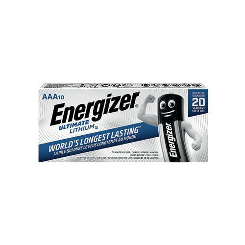 ENERGIZER ULTIMATE AAA LITHIUM BATTERIES (PACK OF 10) 634353