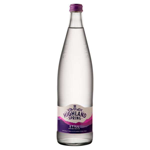 HIGHLAND SPRING STILL WATER GLASS BOTTLES (750ml) x 12