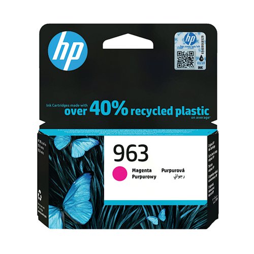 HP 963 ORIGINAL INK CARTRIDGE 10.77-ML MAGENTA 3JA24AE