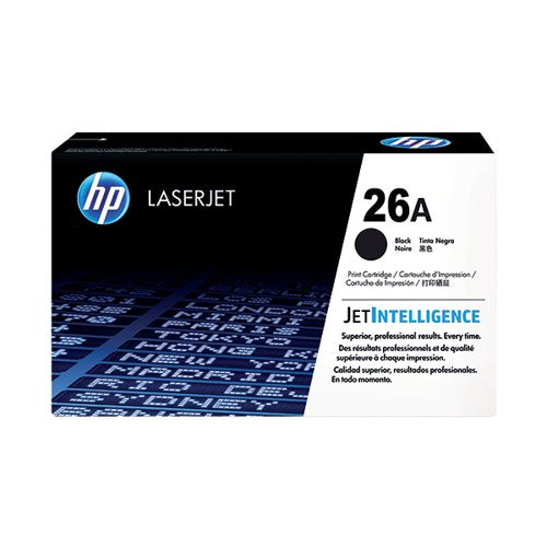 HP 26A ORIGINAL LASERJET TONER CARTRIDGE BLACK CF226A