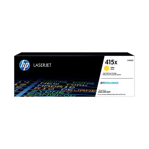 HP 415X ORIGINAL LASERJET TONER CARTRIDGE HIGH YIELD YELLOW