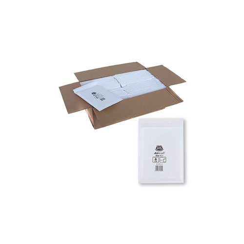 JIFFY AIRKRAFT BAG SIZE 1 170X245MM WHITE JL-1 (PACK OF 10)