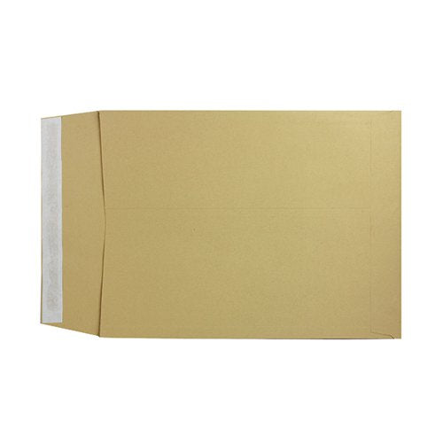Q-CONNECT ENVELOPE GUSSET 406X305X25MM PEEL AND SEAL 120GSM MANILLA (PACK OF 100) KF3529