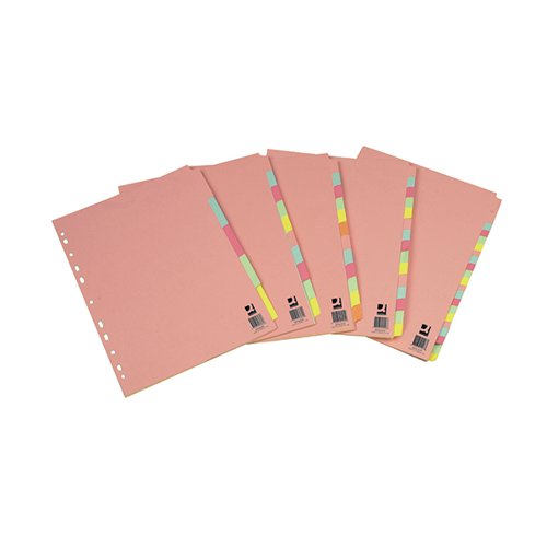 Q-CONNECT 10-PART EXTRA WIDE SUBJECT DIVIDER A4 KF76982