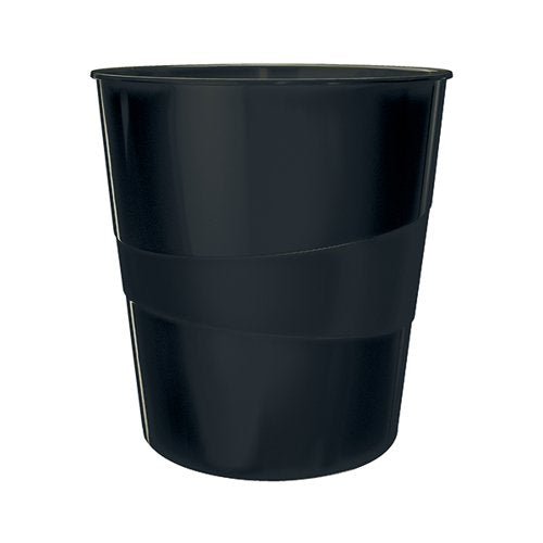LEITZ RECYCLE WASTE BIN 15L BLACK 53280095
