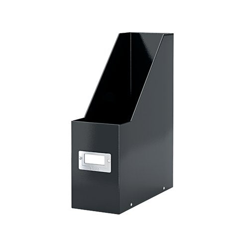 LEITZ CLICK AND STORE MAGAZINE FILE BLACK (BACK AND FRONT LABEL HOLDER FOR EASY INDEXING) 60470095
