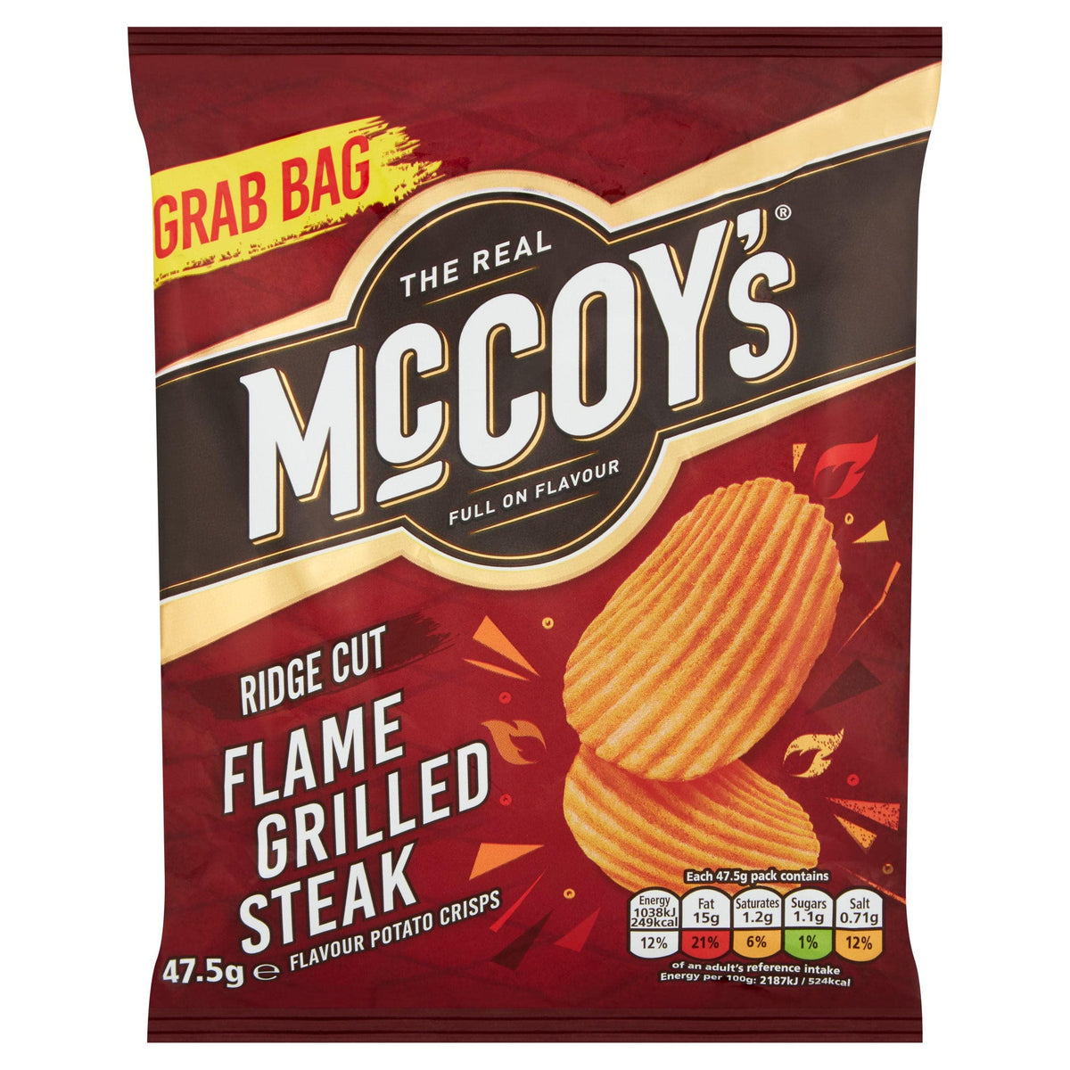 THE REAL McCOYS RIDGE CUT FLAME GRILLED STEAK x 26