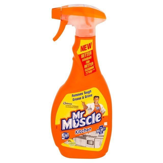 MR MUSCLE 5 IN 1 SPRAY KITCHEN CLEANER (500ml) x 6