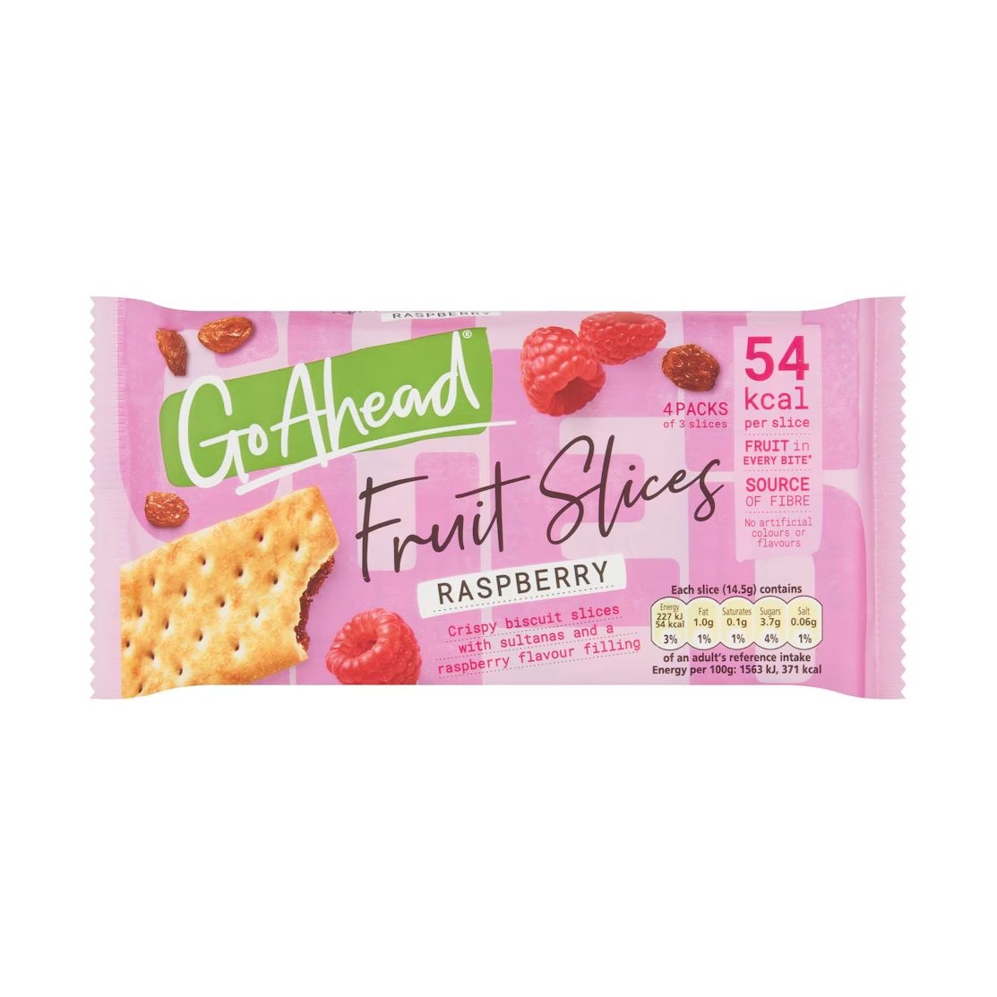 GO AHEAD RASPBERRY FRUIT SLICES (4 Pack)