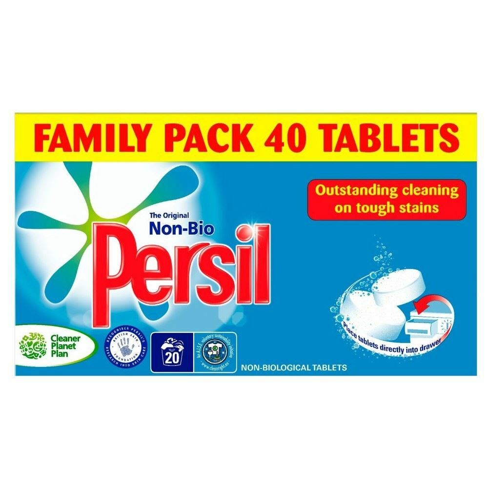 PERSIL NON BIO WASHING TABLETS (40 pack)