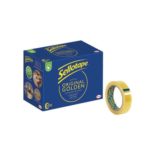 SELLOTAPE ORIGINAL GOLDEN TAPE 24MMX66M (12 PACK) 1443268