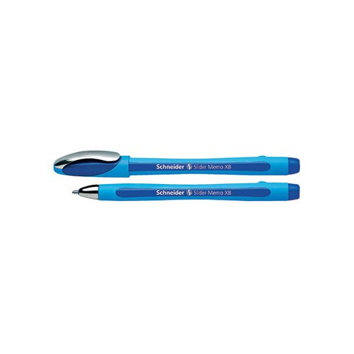 SCHNEIDER SLIDER MEMO XB BALLPOINT PEN LARGE BLUE (PACK OF 10) 150203