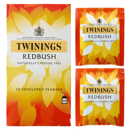 TWININGS REDBUSH TAG & ENVELOPE TEA BAGS (20 bags)