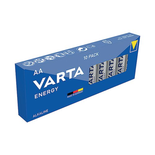 VARTA ENERGY AA BATTERIES (PACK OF 10) 4106229410
