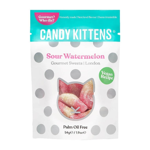 CANDY KITTENS SOUR WATERMELON SWEETS (54g) x 12