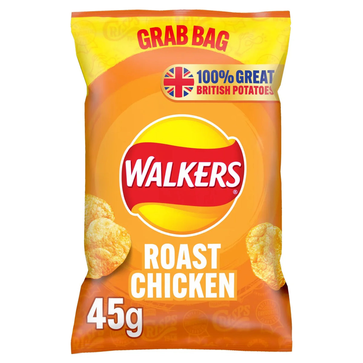 WALKERS ROAST CHICKEN (45g) x 32