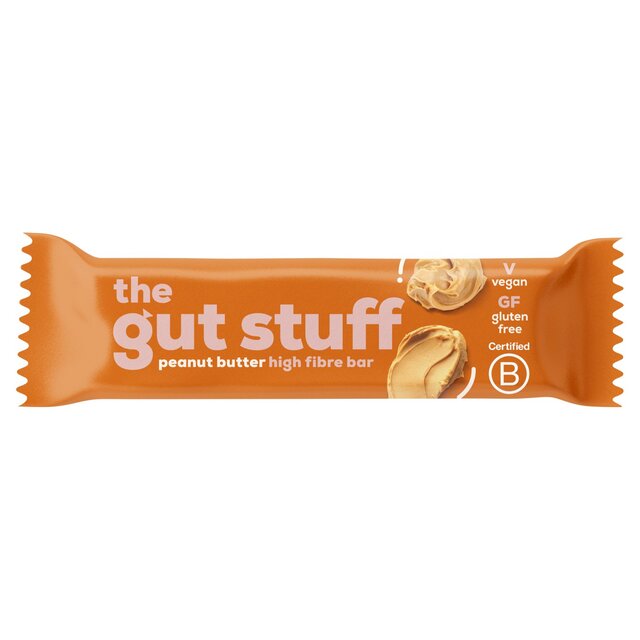 THE GUT STUFF HIGH FIBRE PEANUT BUTTER FRUIT & NUT BARS (35g) x 12
