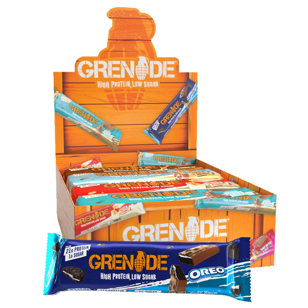 GRENADE CARB KILLA HIGH PROTEIN BAR SELECTION BOX (60g) x 12