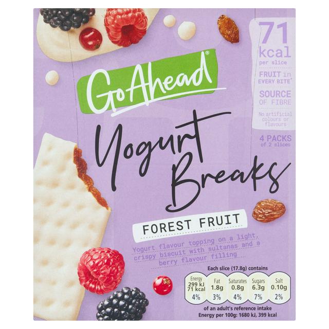 GO AHEAD FOREST FRUIT YOGHURT BREAKS (4 Pack)