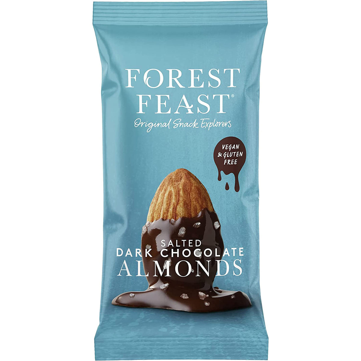 FOREST FEAST SALTED DARK CHOCOLATE ALMONDS (40g) x 12