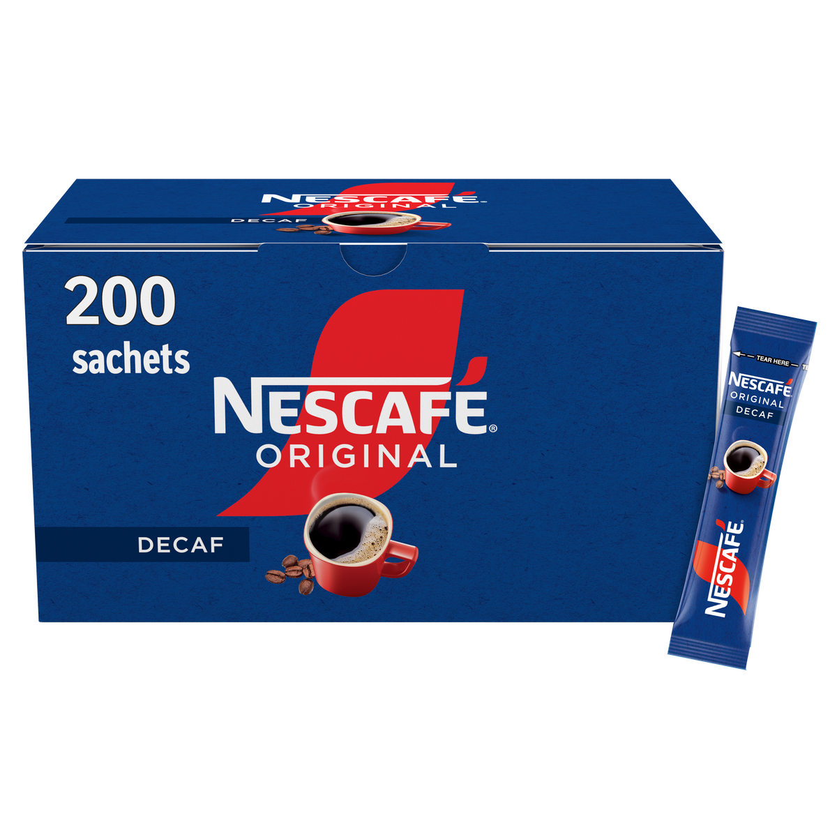 NESCAFÉ ORIGINAL DECAFFEINATED INSTANT COFFEE STICKS x 200