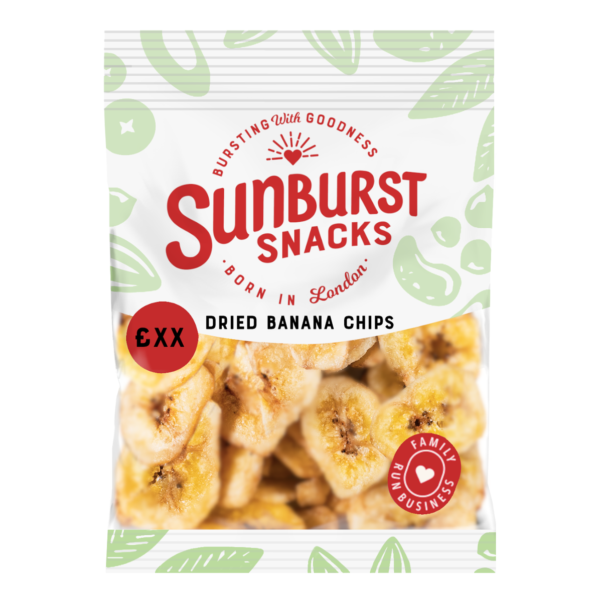 SUNBURST BANANA CHIPS (40g) x 14
