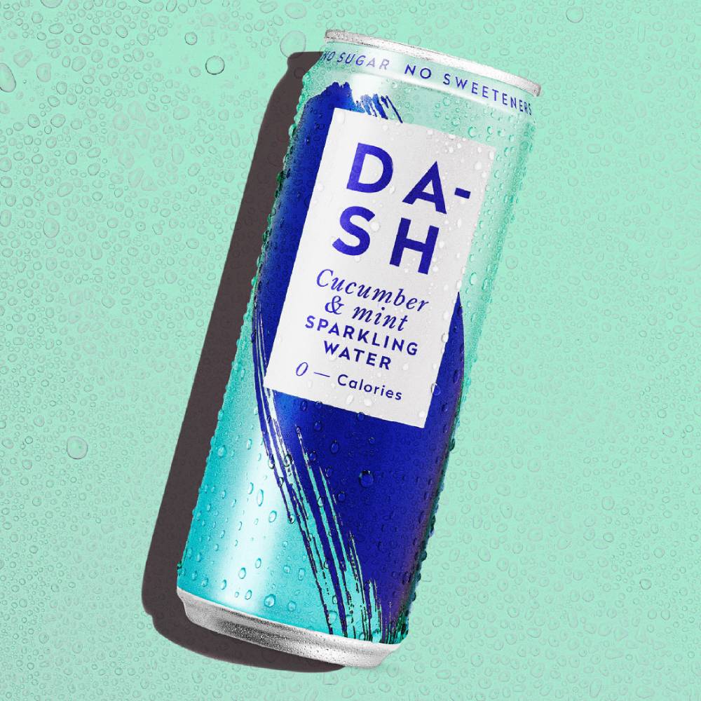 DASH SPARKLING CUCUMBER & MINT CANS (330ml) x 12