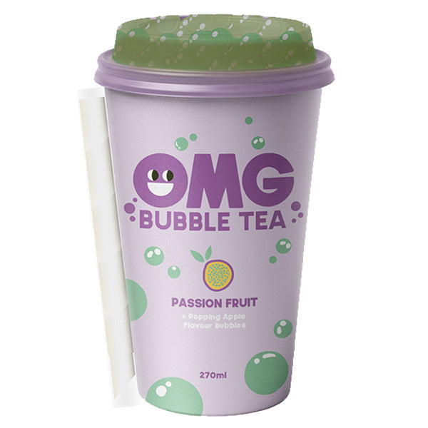 OMG BUBBLE TEA PASSION FRUIT (270ml) x 10