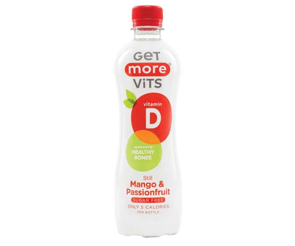 GET MORE VITS D STILL MANGO & PASSIONFRUIT BOTTLES (500ml) x 12