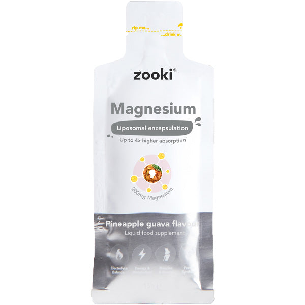 ZOOKI MAGENSIUM SACHET - PINEAPPLE GUAVA 20 x 15ml