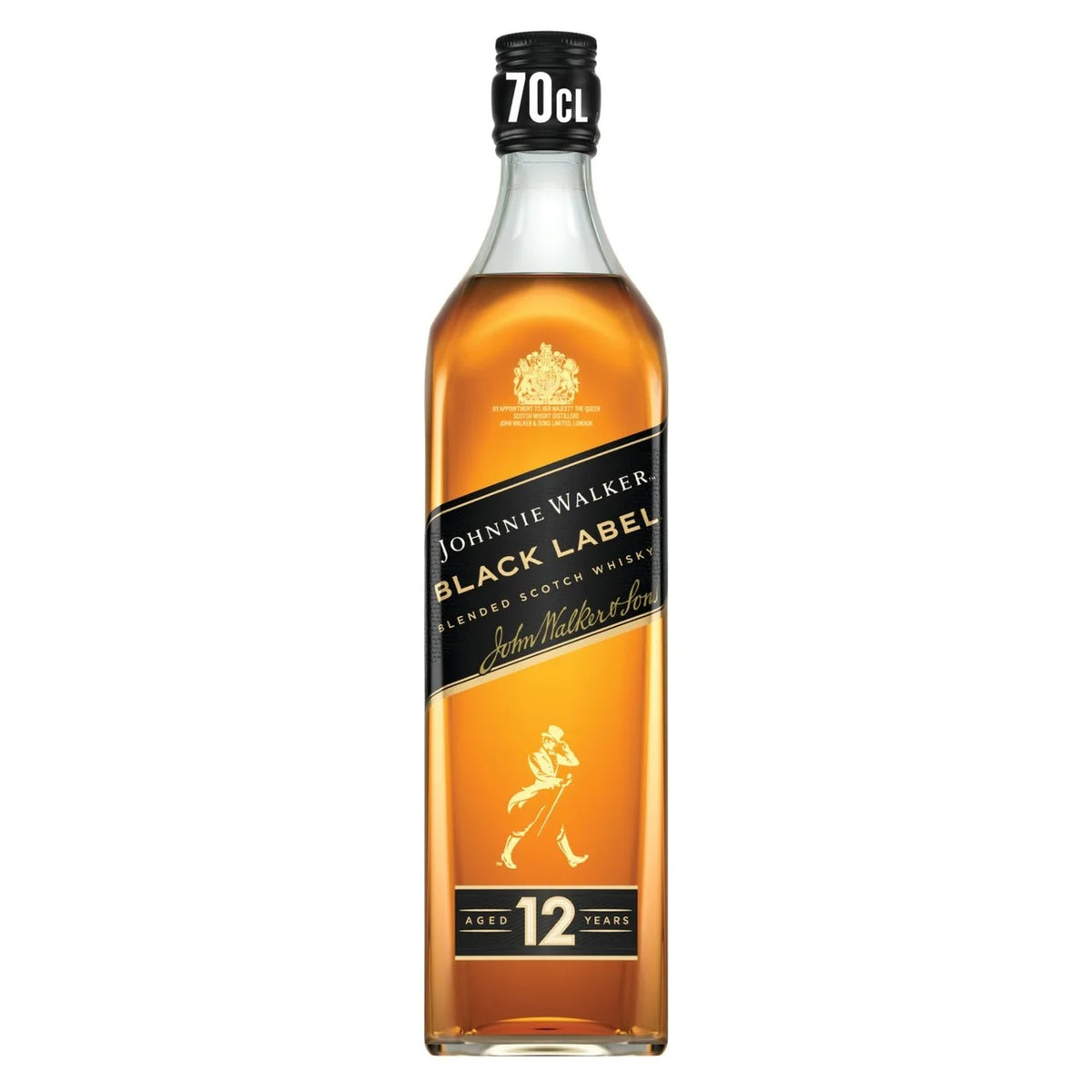 JOHNNIE WALKER BLACK 12 YO WHISKY (70cl) x 6