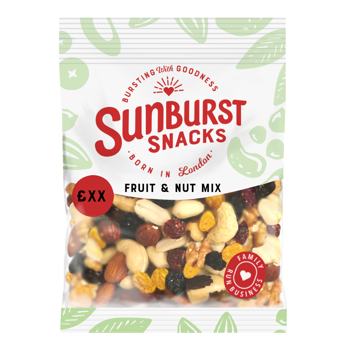 SUNBURST FRUIT & NUT MIX (60g) x 14