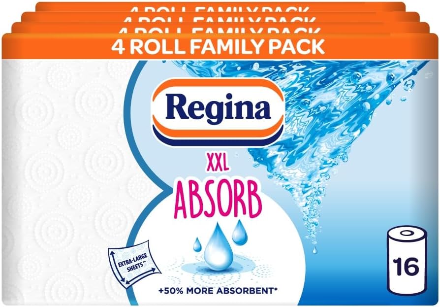 REGINA XXL ABSORB 2 PLY KITCHEN TOWELS (16)
