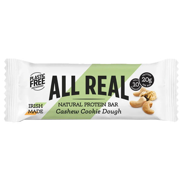 ALL REAL CASHEW COOKIE DOUGH PROTEIN BARS (50g) x 12